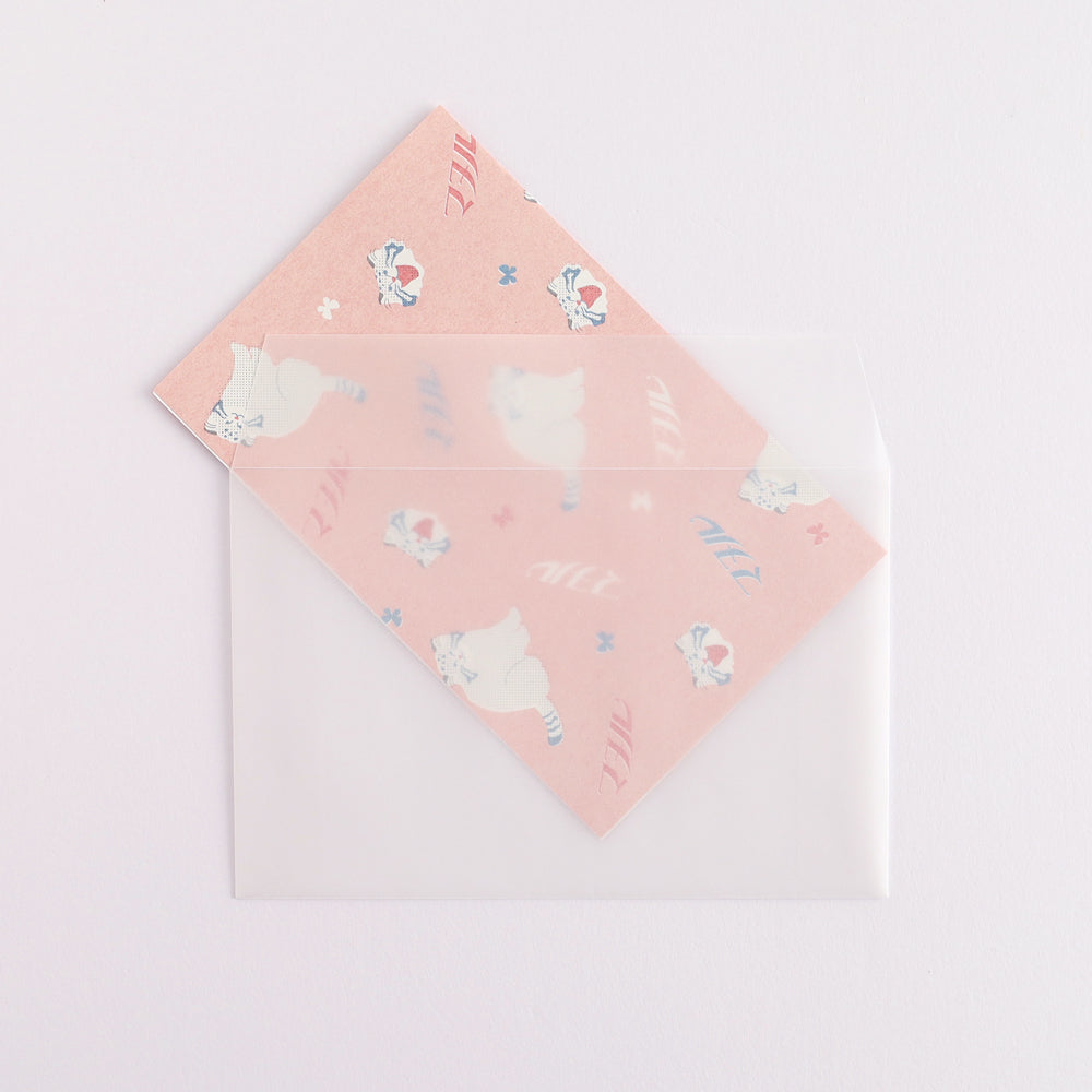 Green Flash Animal Department Store Letter Set - Pallas's Cat