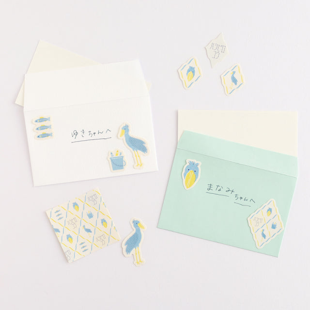 Green Flash Animal Department Store Flake Sticker - Shoebill