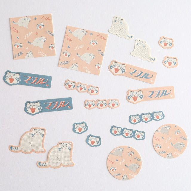 Green Flash Animal Department Store Flake Sticker - Pallas's Cat