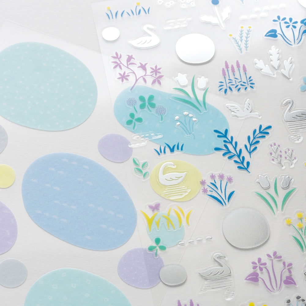 Hobonichi Layering Stickers - Yuri Sanae: Forest Lake