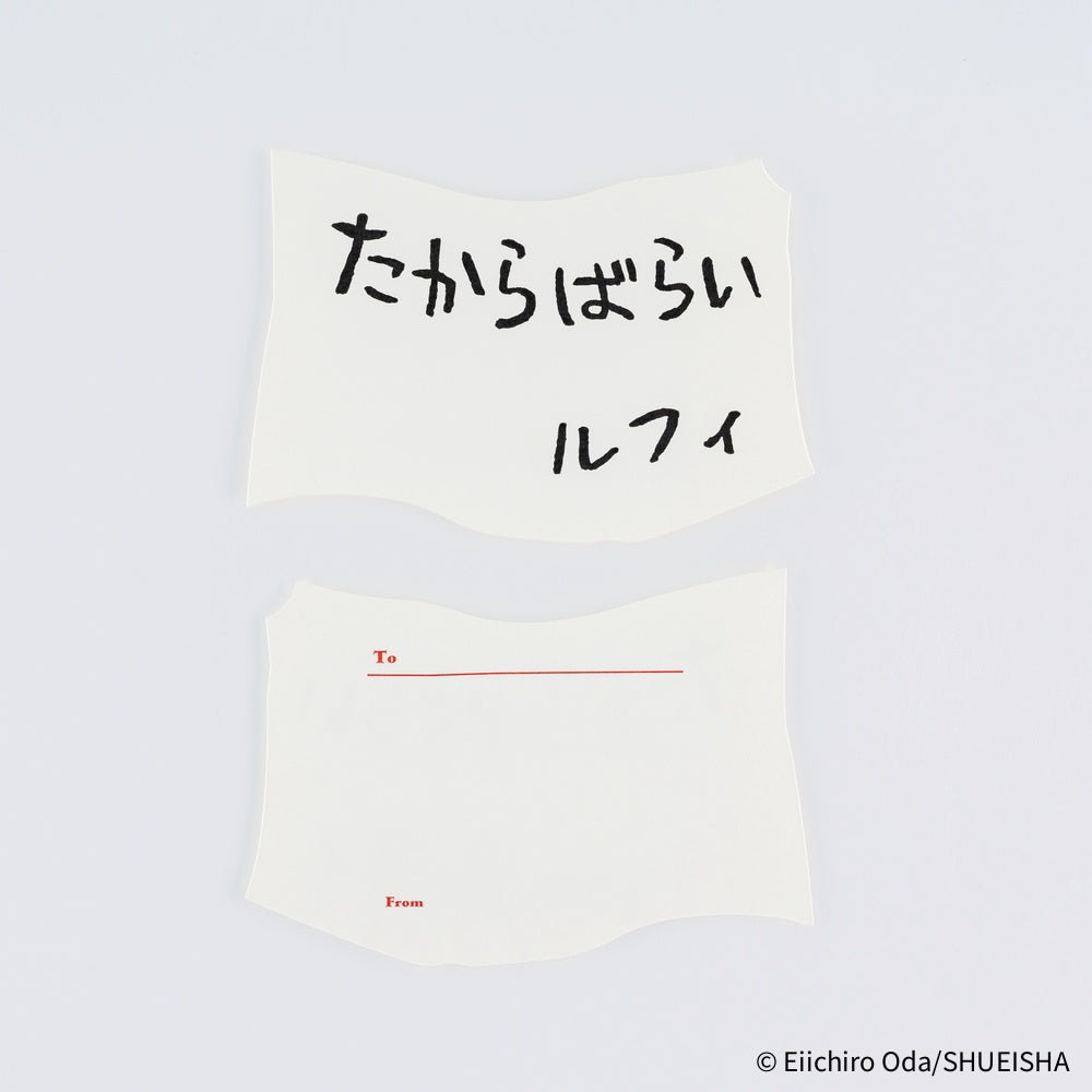 Hobonichi ONE PIECE magazine: Vivre Card & Treasure Tab Letterpress Printed Card