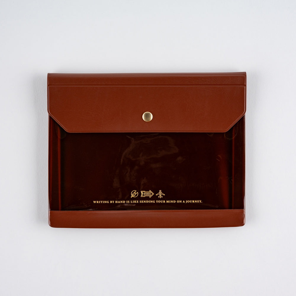 Hobonichi Alettone Document Case for A6 Size - Brown