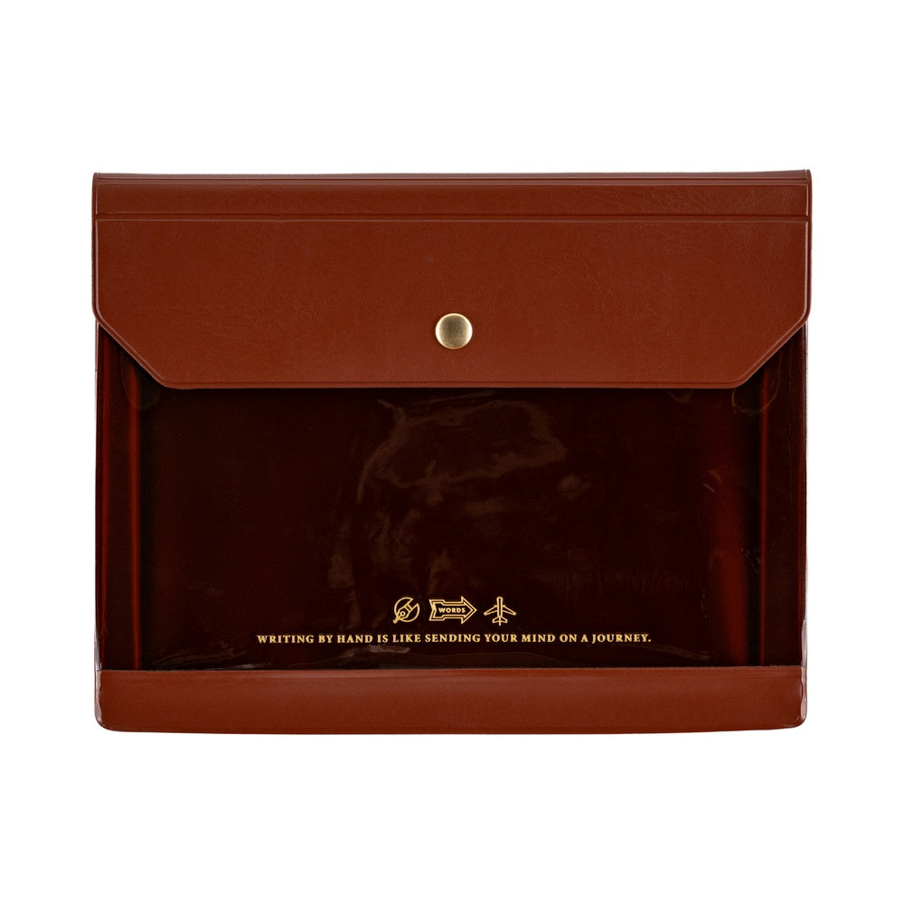 Hobonichi Alettone Document Case for A6 Size - Brown