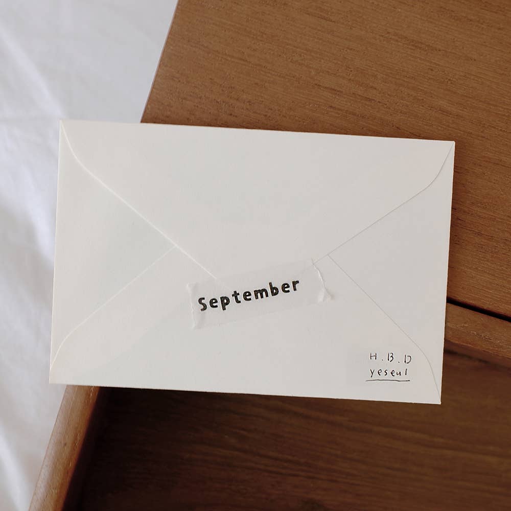 Suatelier Design Washi Tape - Lettering.01