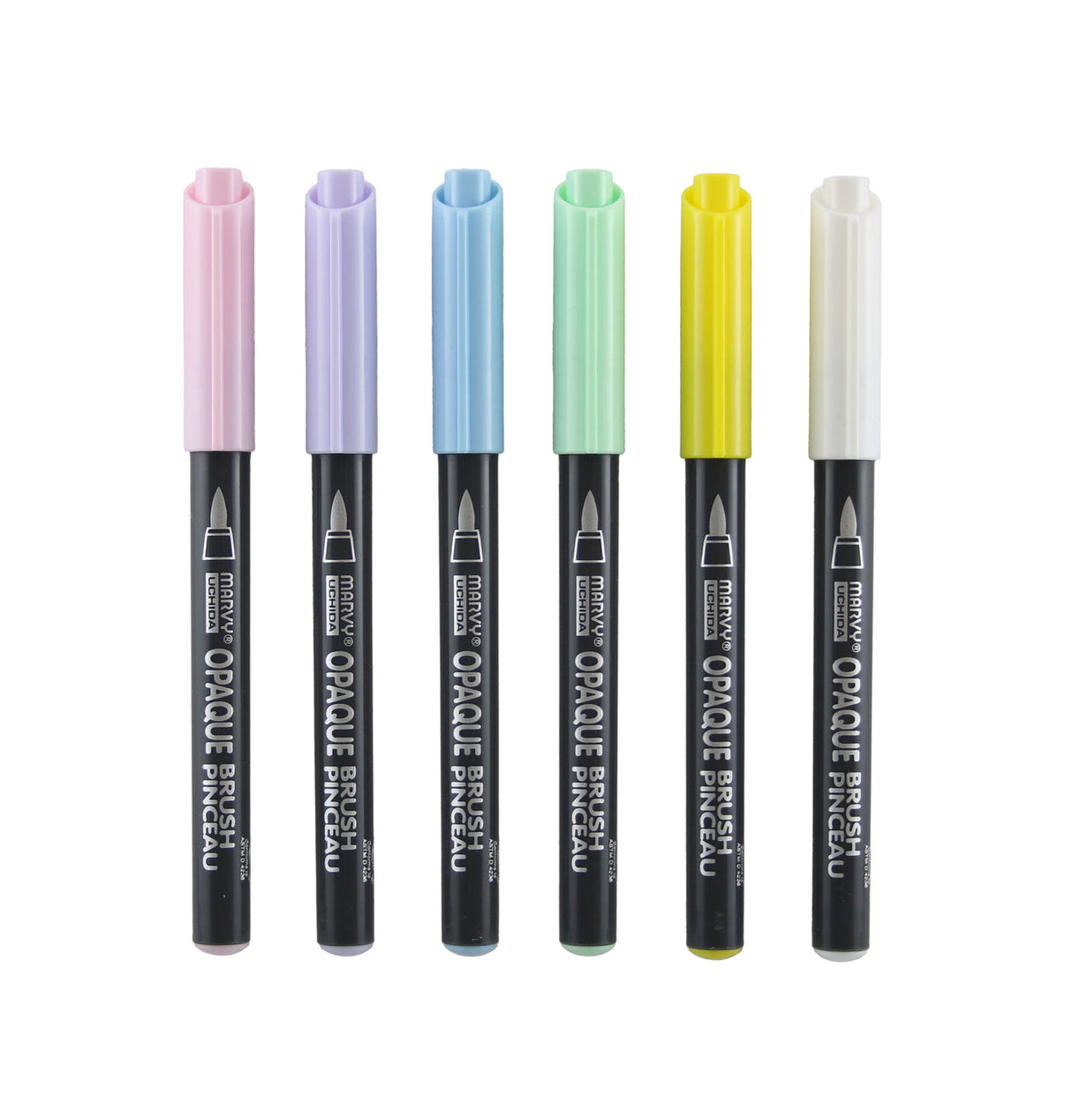 Marvy Uchida Opaque Brush Markers - Pastel