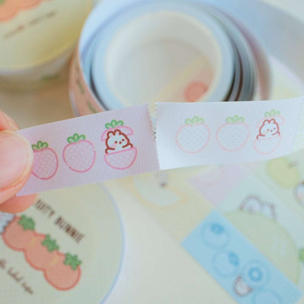 2jingis2jing Fruity Bunnie Writable Tape Roll