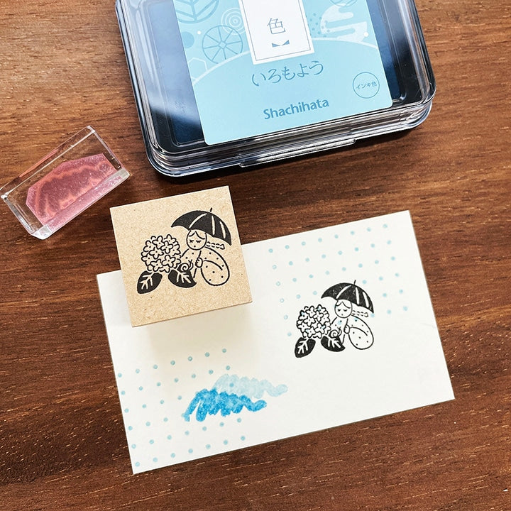 Stamp Marché Seasonal Illustration Stamp - June - Marle Hydrangea