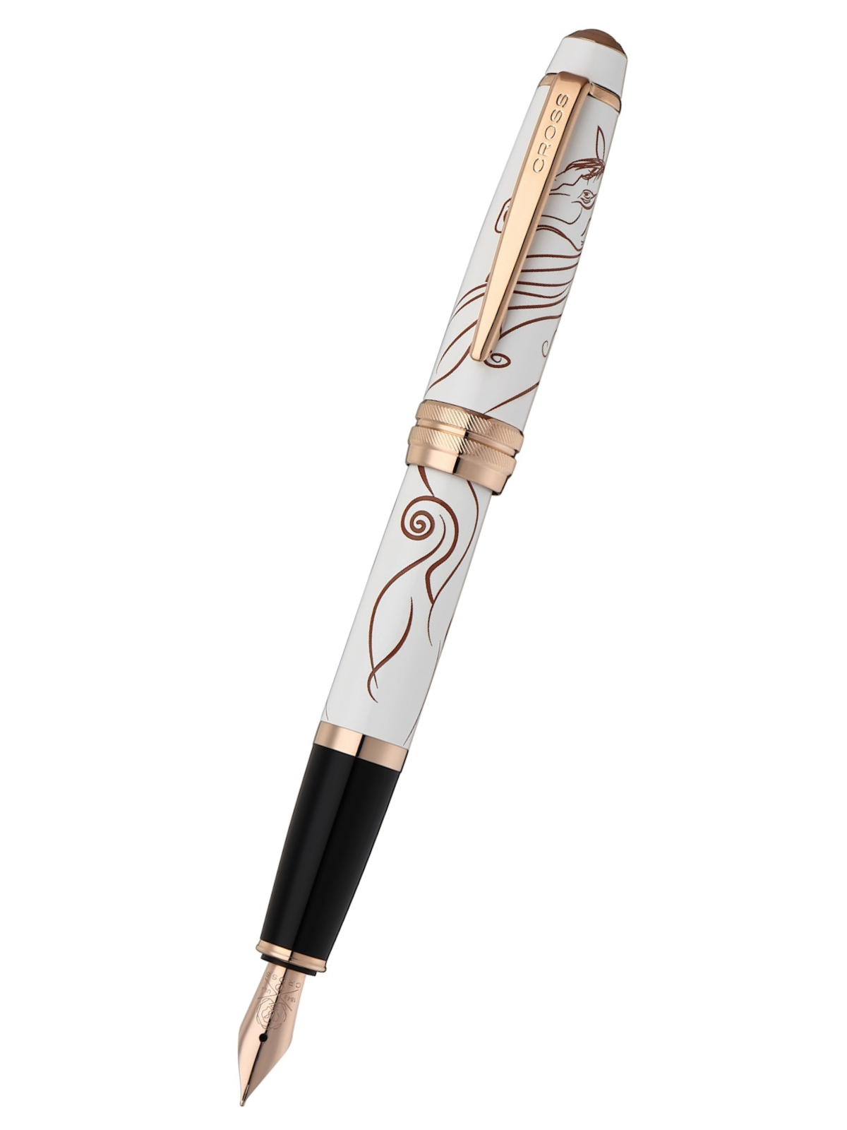 Cross Bailey Fountain Pen - Zodiac Year of the Horse White Lacquer