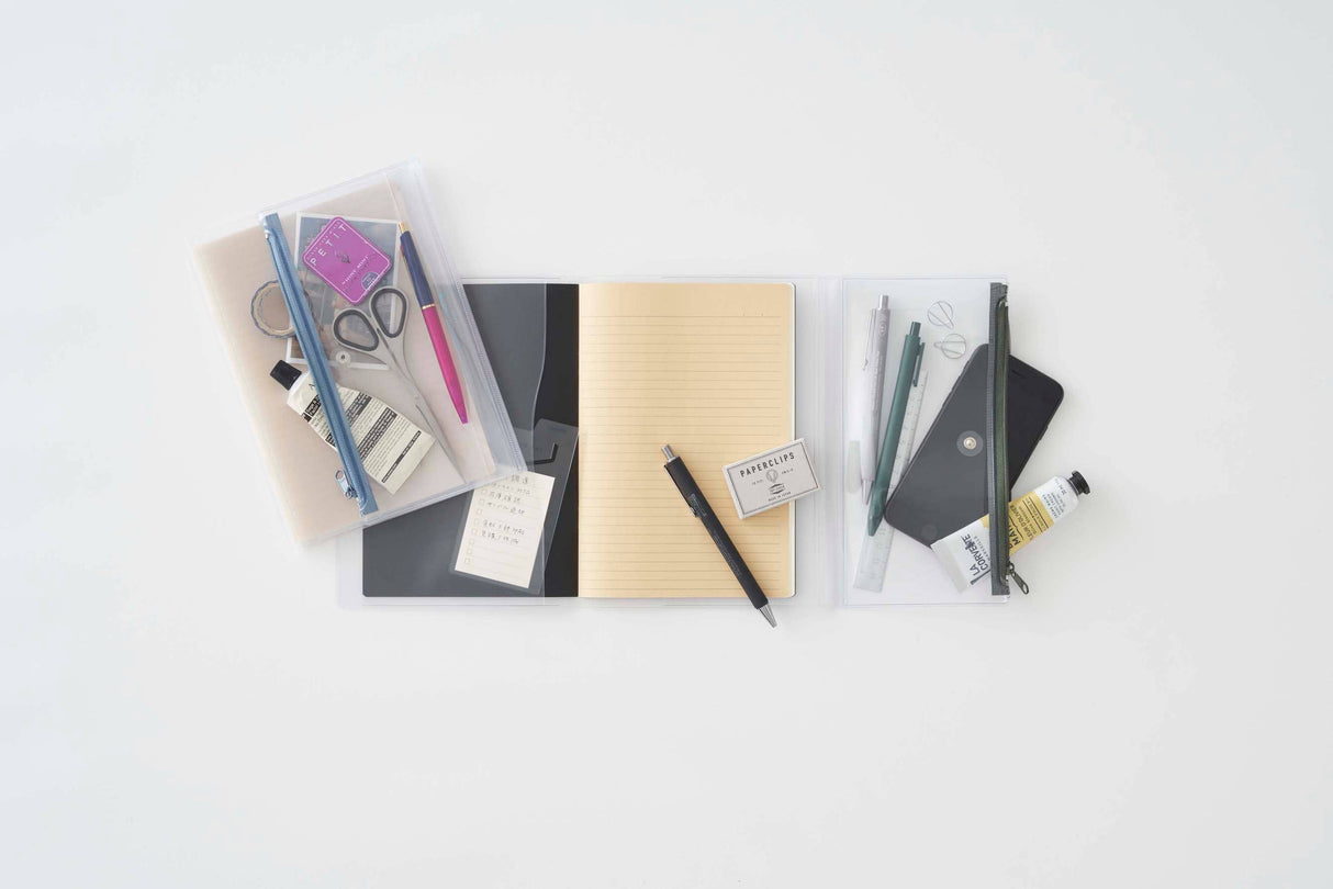 Isshoni. Pen Case + Notebook Cover PVC A5 R