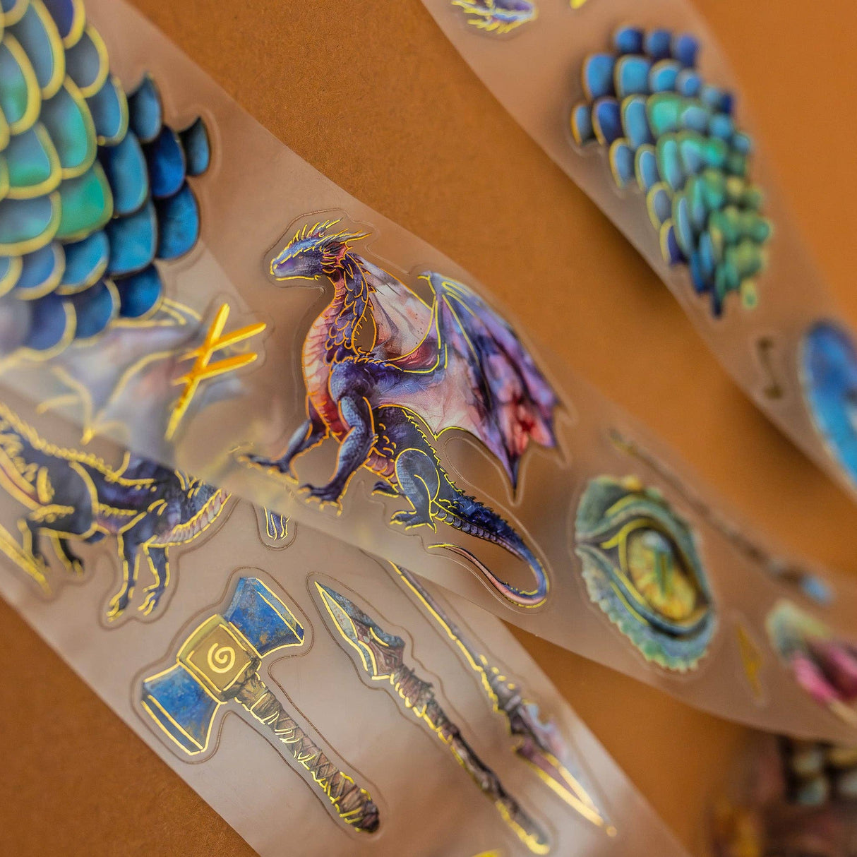 CoraCreaCrafts Dragons Transparent Tape