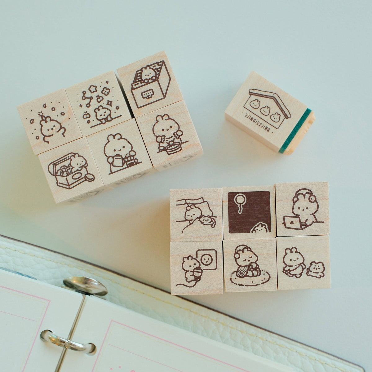 2jingis2jing Living Softly Rubber Stamp Vol. 2 (1.5cm)