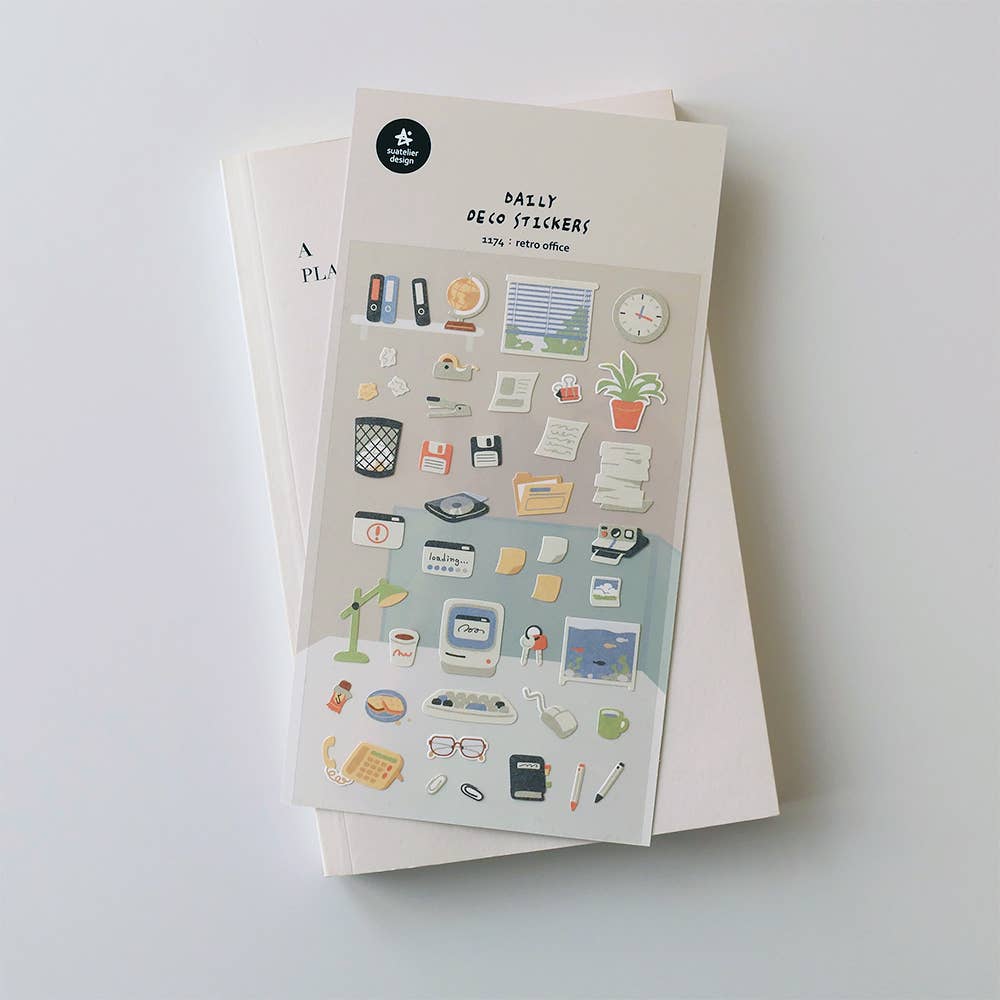 Suatelier Design Stickers - Retro Office
