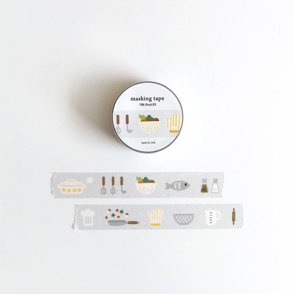 Suatelier Design Washi Tape - Illust.03