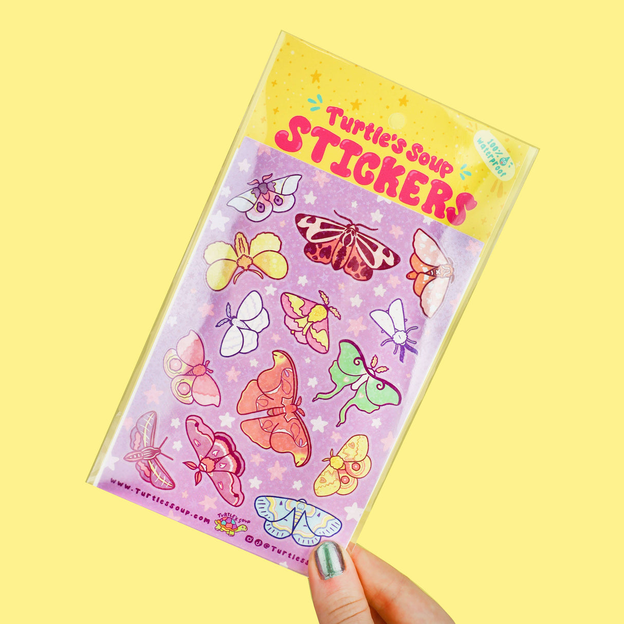 Moonlight Moths Vinyl Sticker Sheet