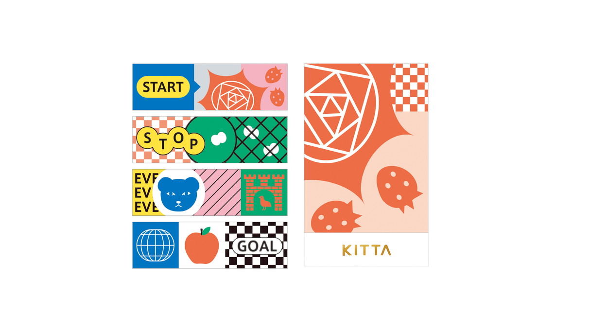 KITTA Portable Washi Decorative Tape - Jabara - Board Game