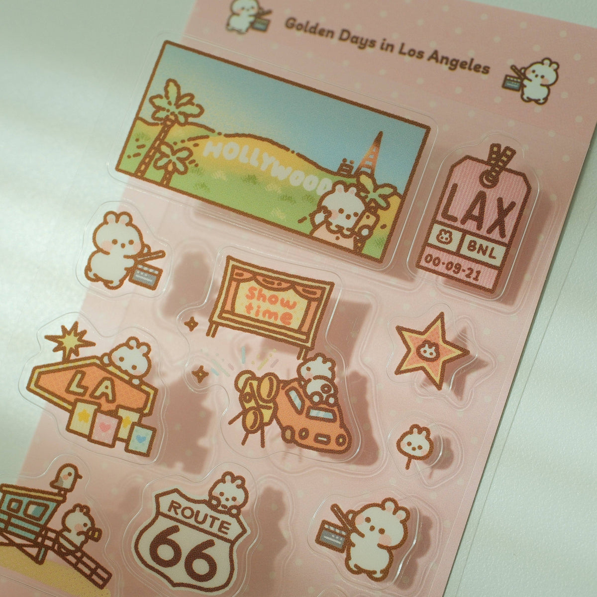 2jingis2jing Golden Days in Los Angeles Mini Sticker Sheet