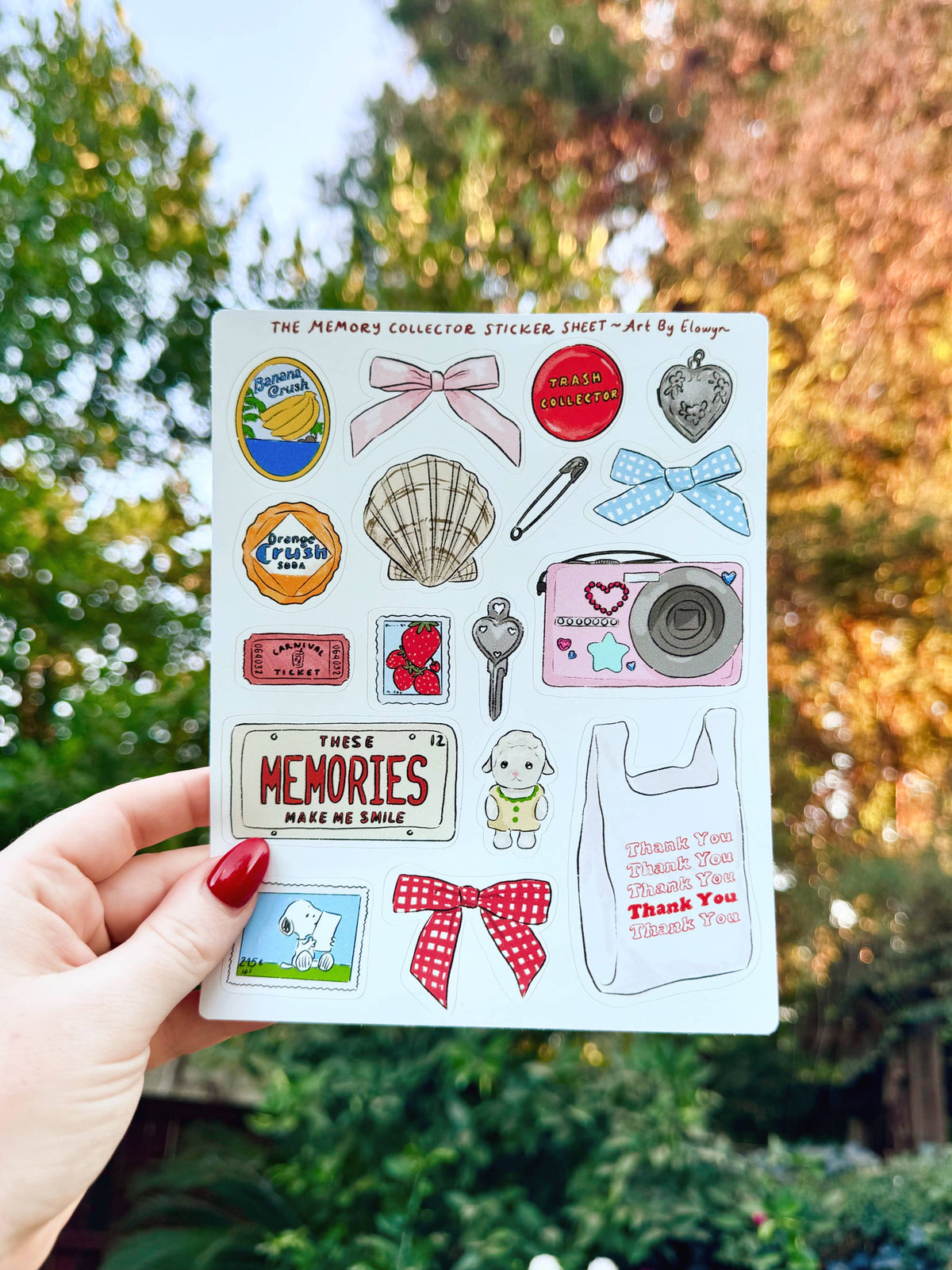 The Memory Collector - 5x7 Sticker Sheet