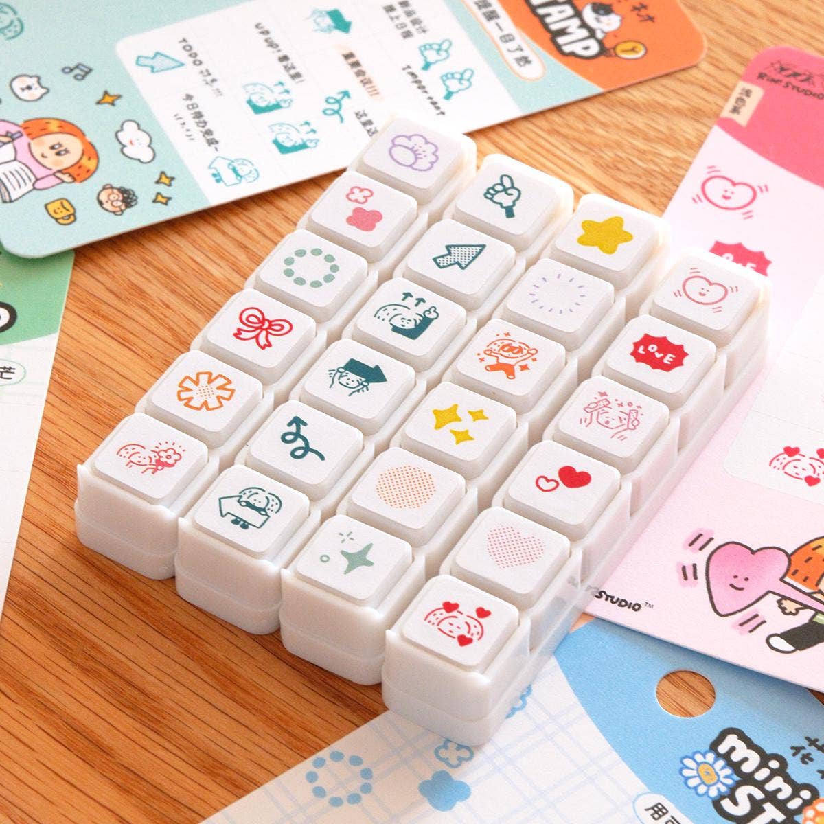 RiN! Studio Mini 6-in-1 Stamp - Shining