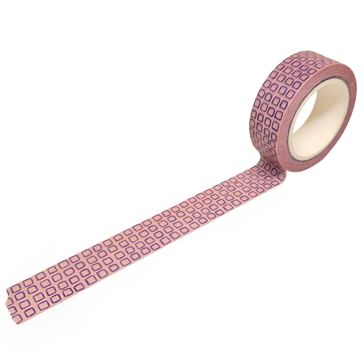 beve! Retro Grid with Blue on Light Pink Washi Tape