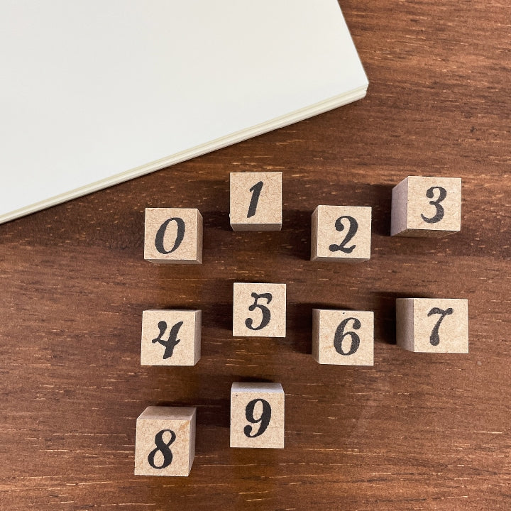 Stamp Marché Number Moji Stamp Set (Set of 10)