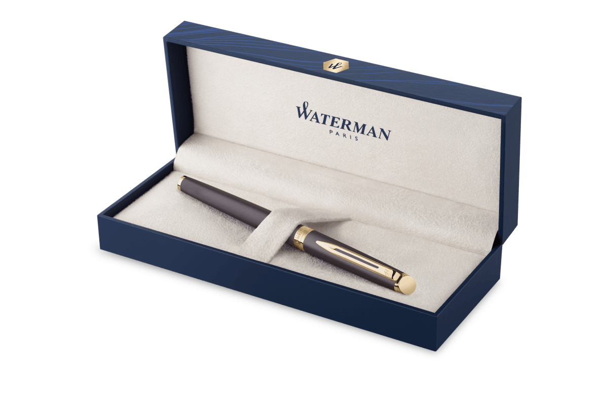 Waterman Hémisphère Understated Edit Rollerball Pen - Lava Black