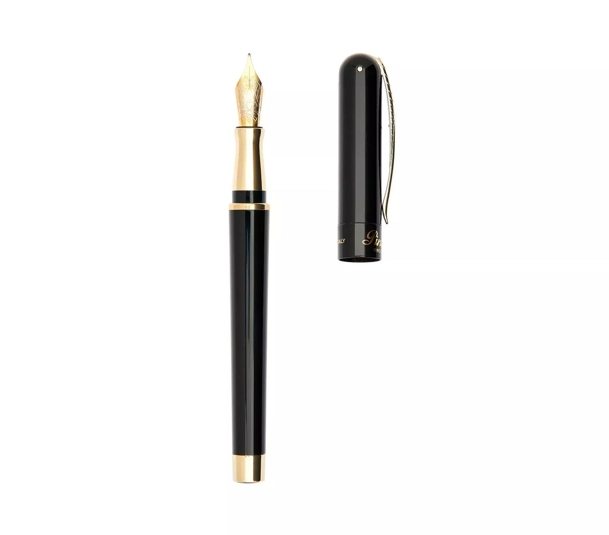 Pineider UR Avatar Anniversary Fountain Pen - Black with Gold Trim (Special Edition)