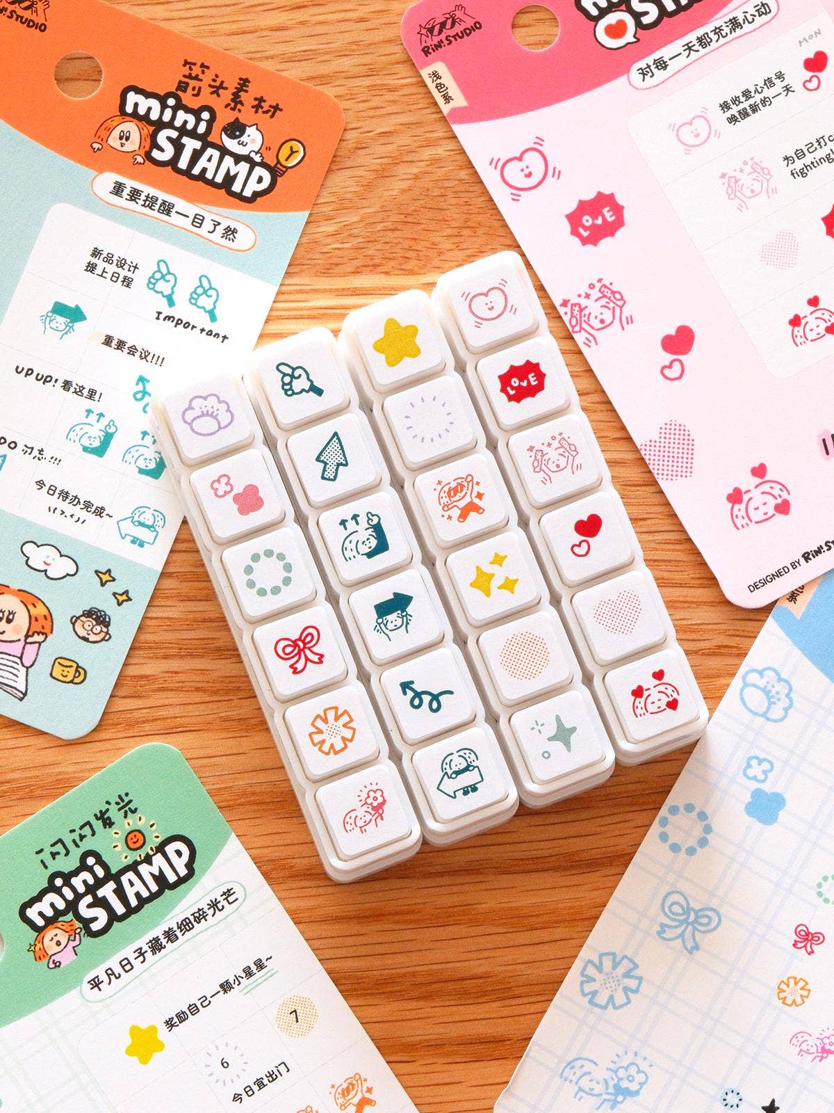 RiN! Studio Mini 6-in-1 Stamp - Arrow
