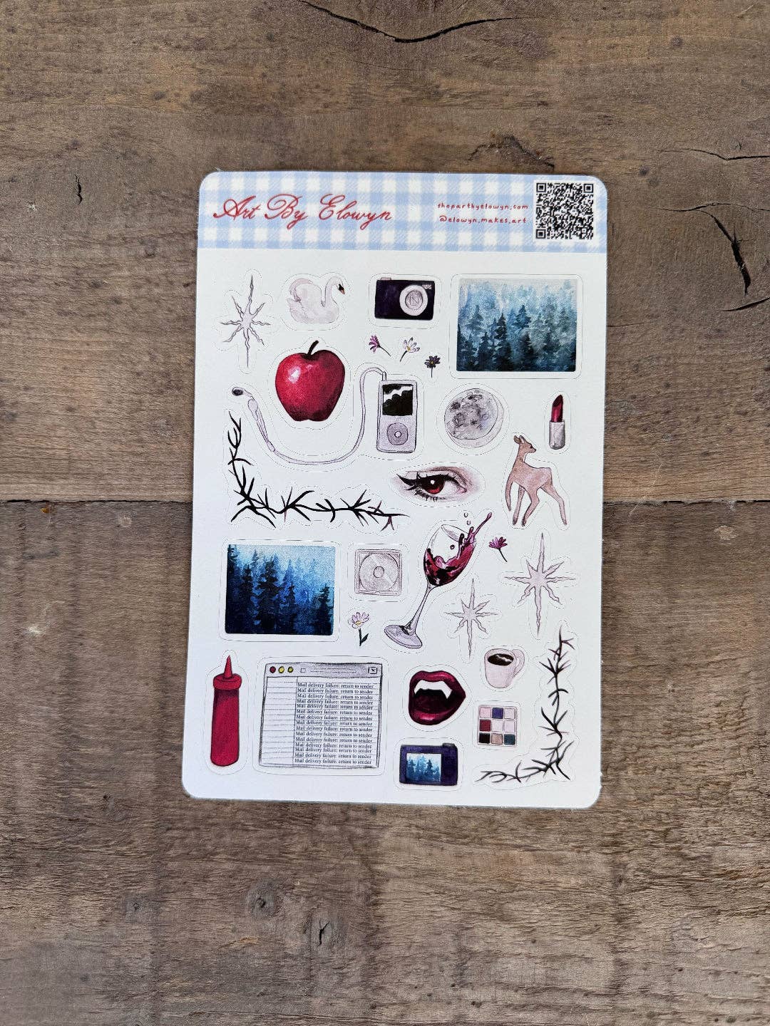 Art By Elowyn Vampires Sticker Sheet
