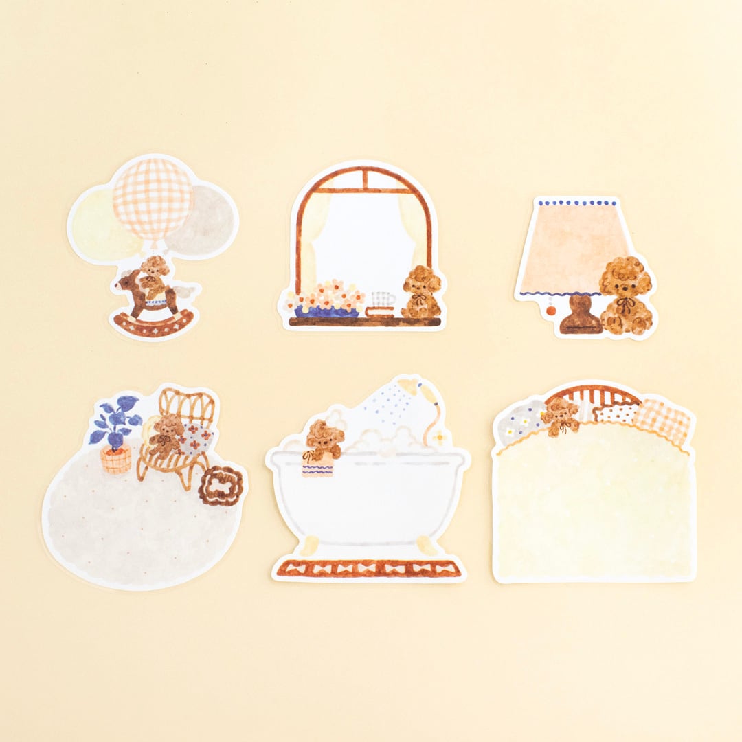 Papier Platz Nakauchi Waka Flake Sticky Notes - Dog and Interiors