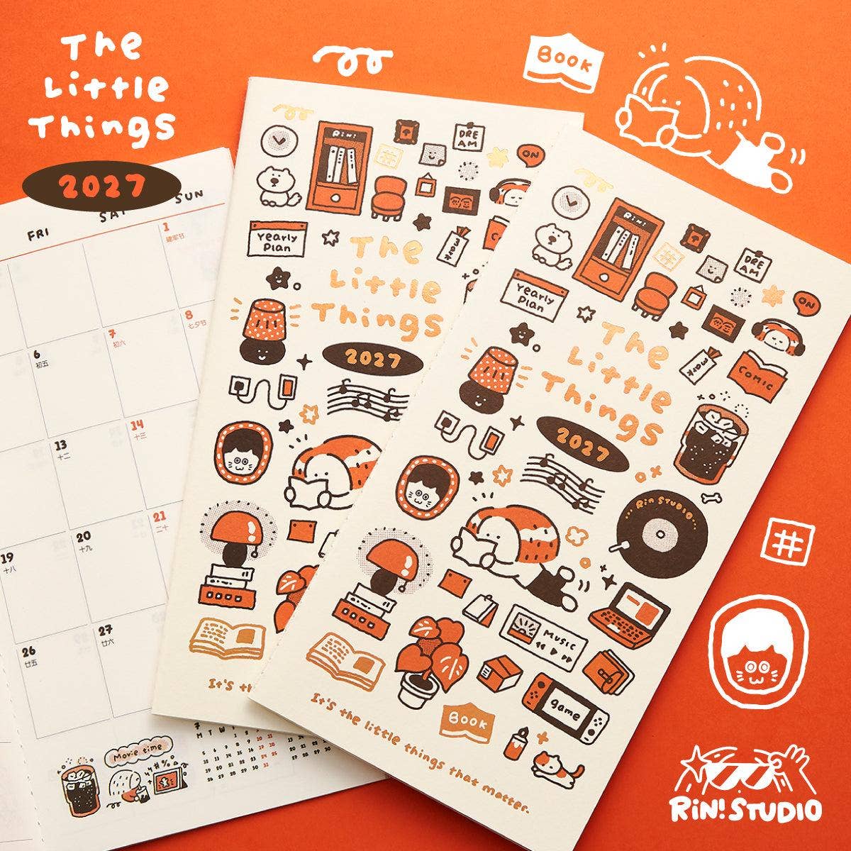 RiN! Studio 2027 TN Monthly Planner - The Little Things