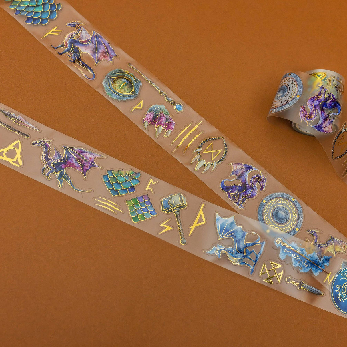 CoraCreaCrafts Dragons Transparent Tape