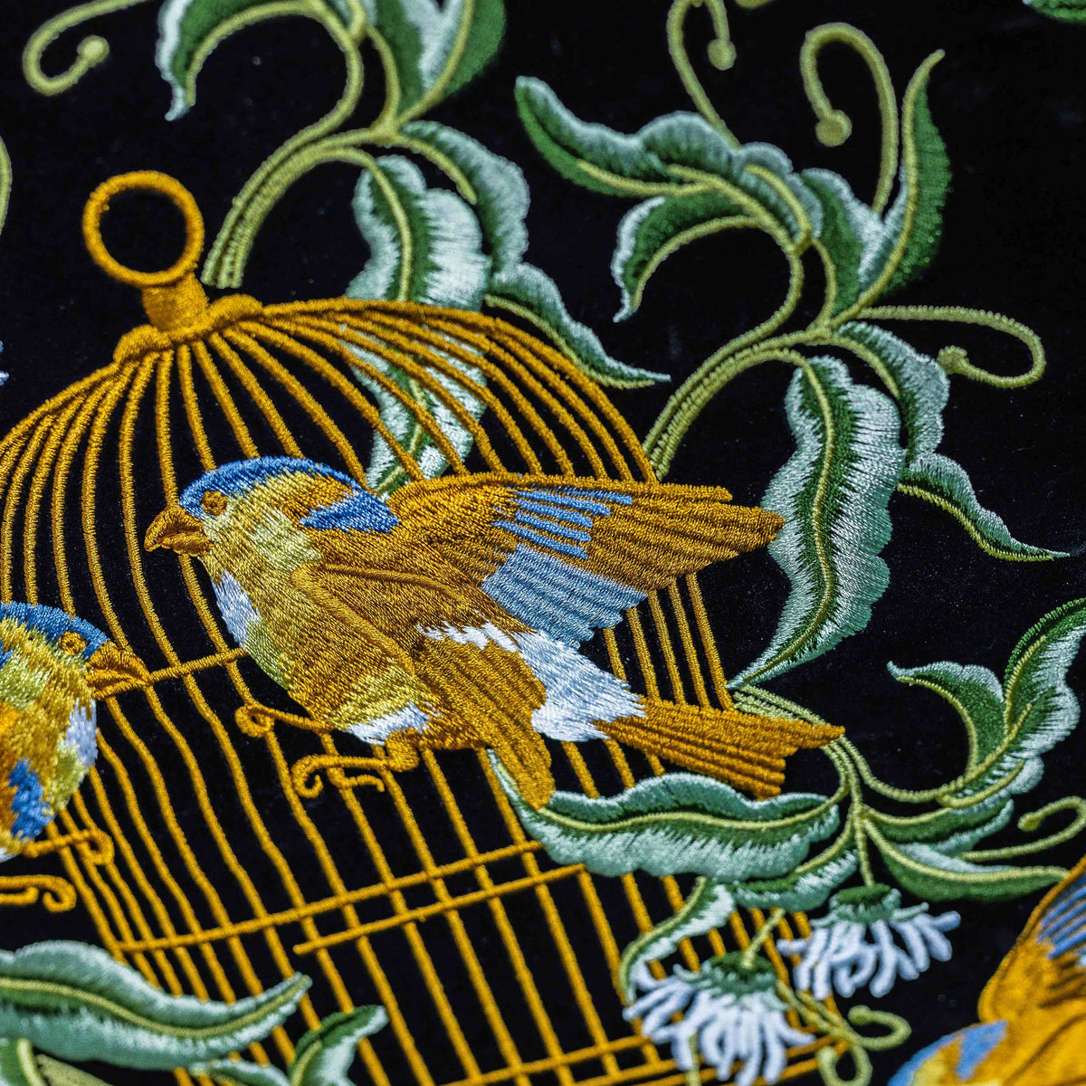 CoraCreaCrafts Bird Embroidered Notebook & Pouch