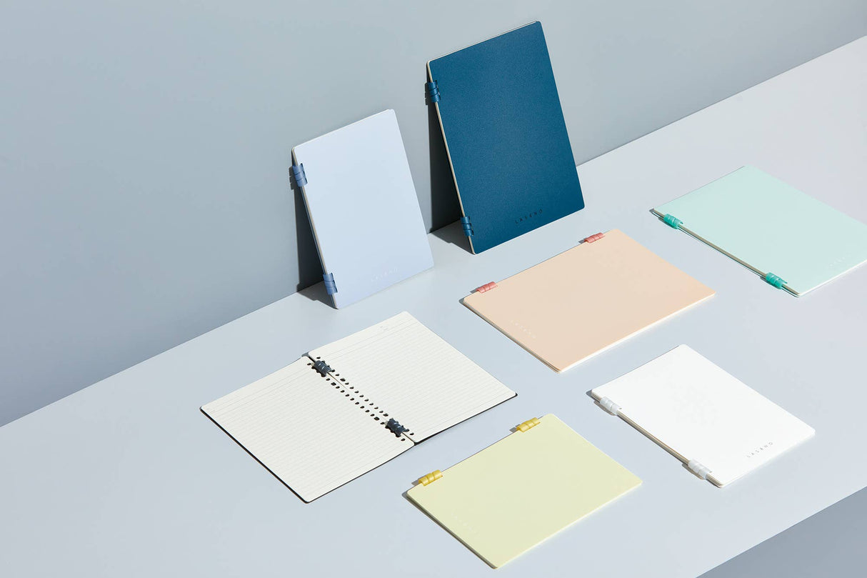 LASENO Spiral Ring Notebook - A5 Size