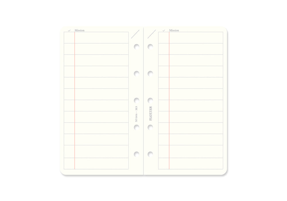 Plotter Refill Memo Pad - To Do List - Mini 5 Size