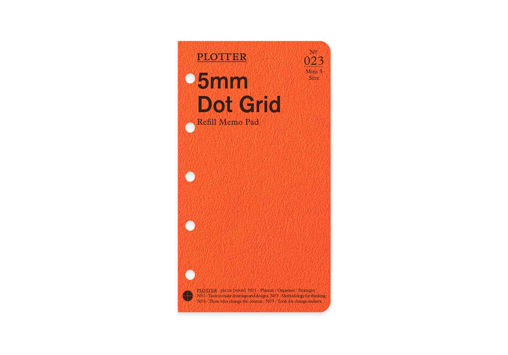 Plotter Refill Memo Pad - Dot Grid - Mini 5 Size