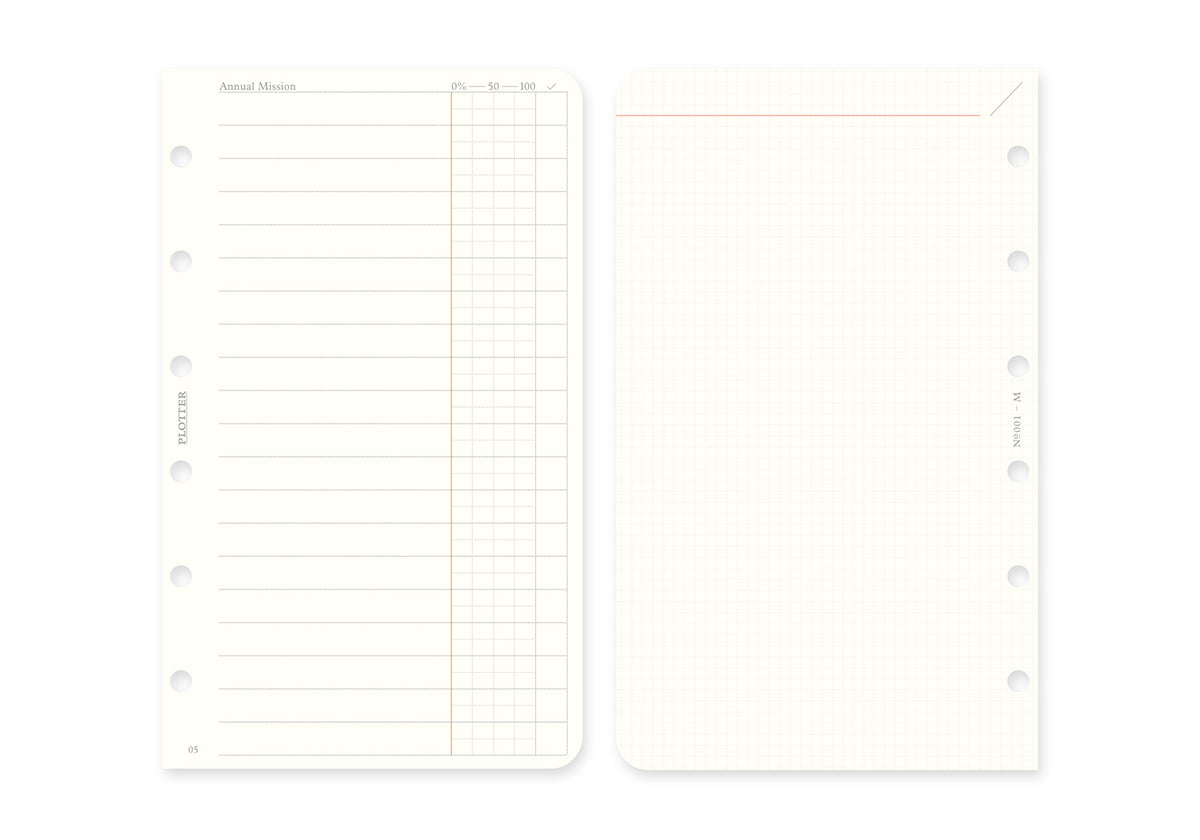 Plotter Monthly Schedule Refill 2026 - Mini Size
