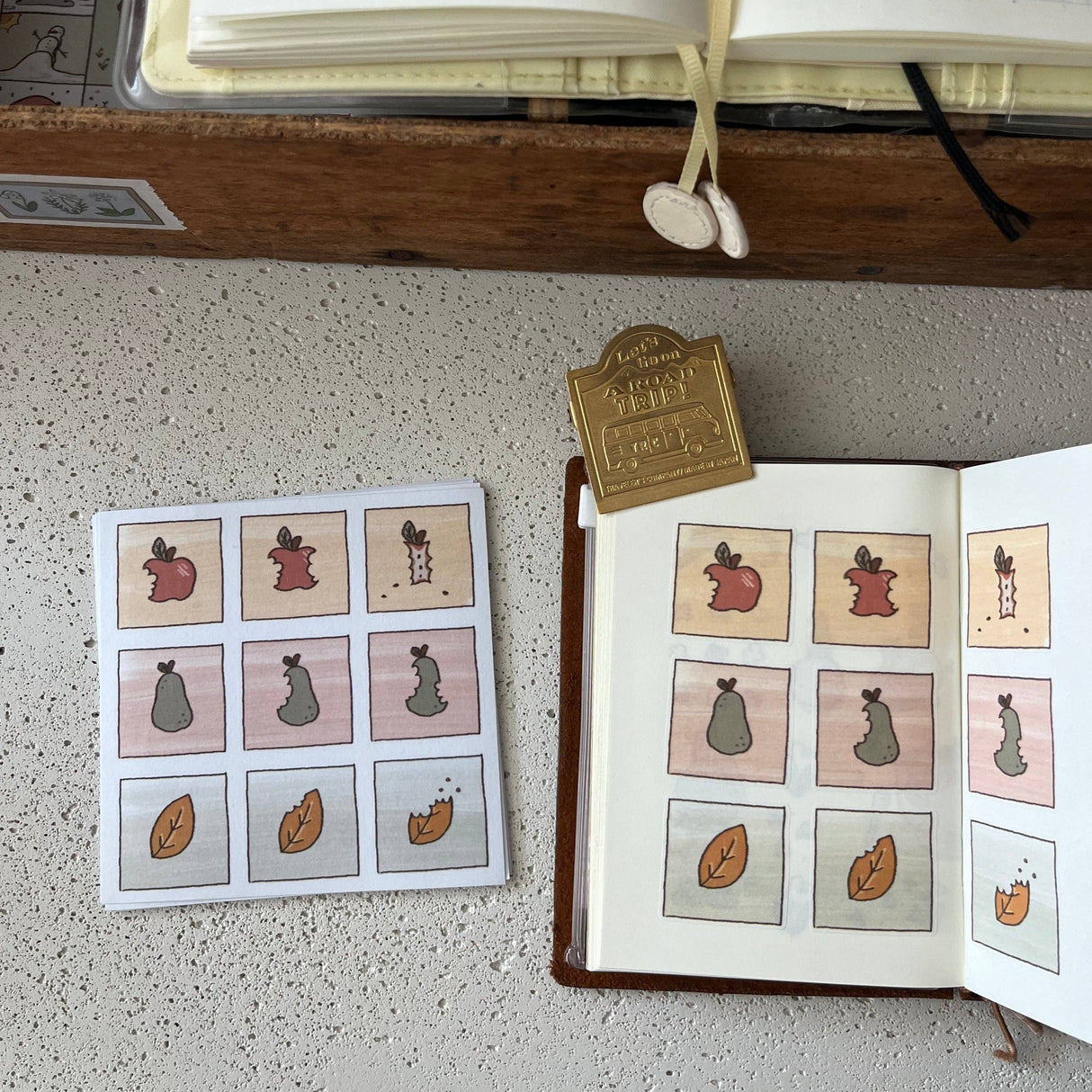 dana ate oatmeal! Take a Bite Sticker Sheet