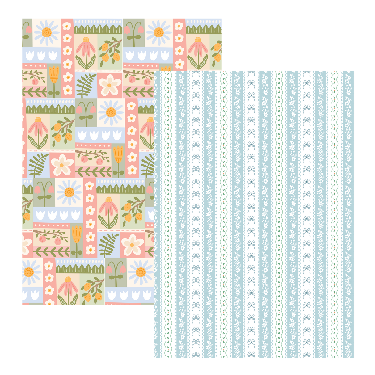 Letters to Apollo - Assorted Scrapbook Paper Bundle (8 Sheets)