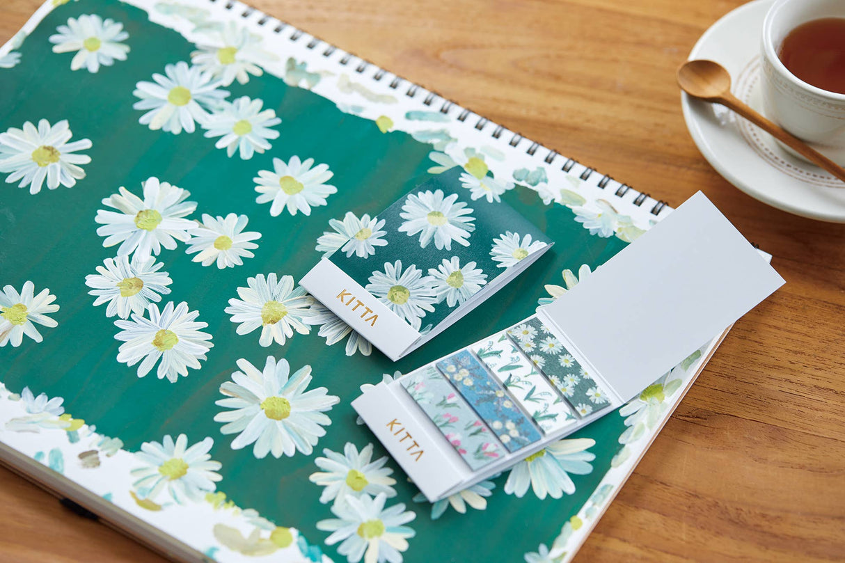 KITTA Portable Washi Decorative Tape - Basic - Flower 9