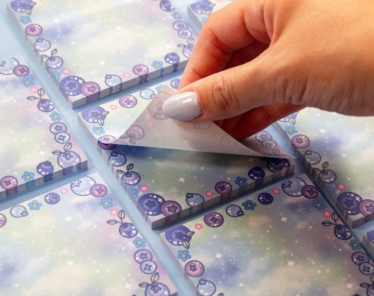 Unicorn Eclipse Blueberries Sticky Notes