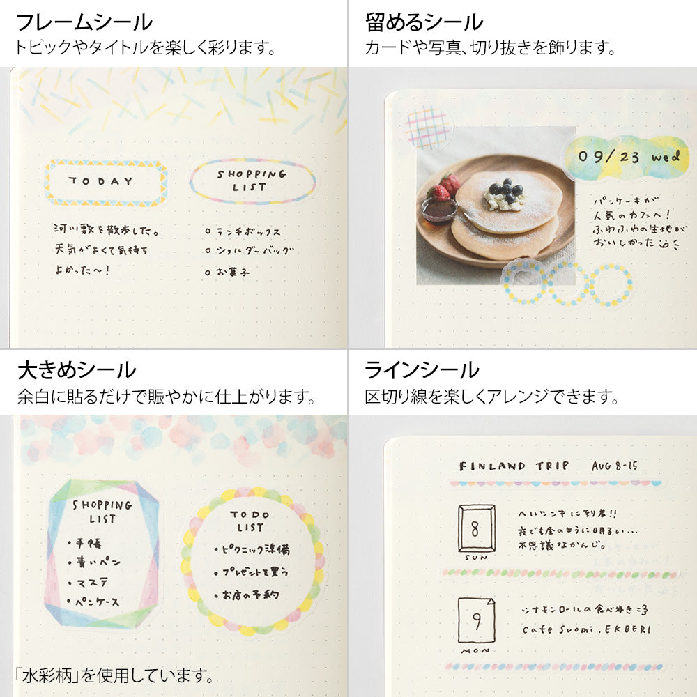 Midori Yuru Log Sticker 2 Sheets - My Life