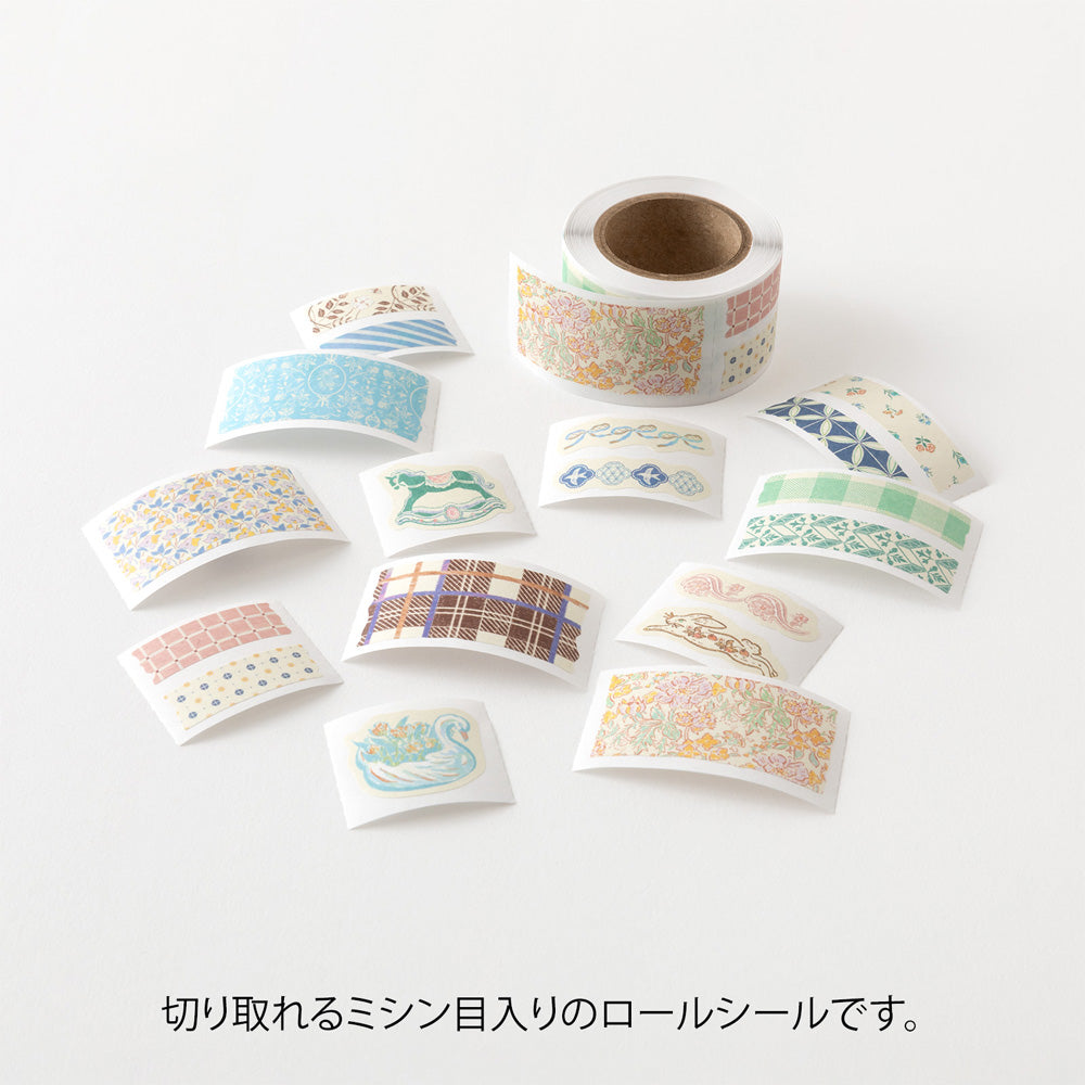 Midori Yuru Log Roll Sticker - Antique