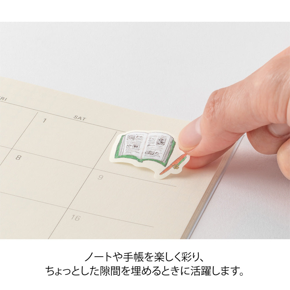 Midori Yuru Log Roll Sticker - Motifs