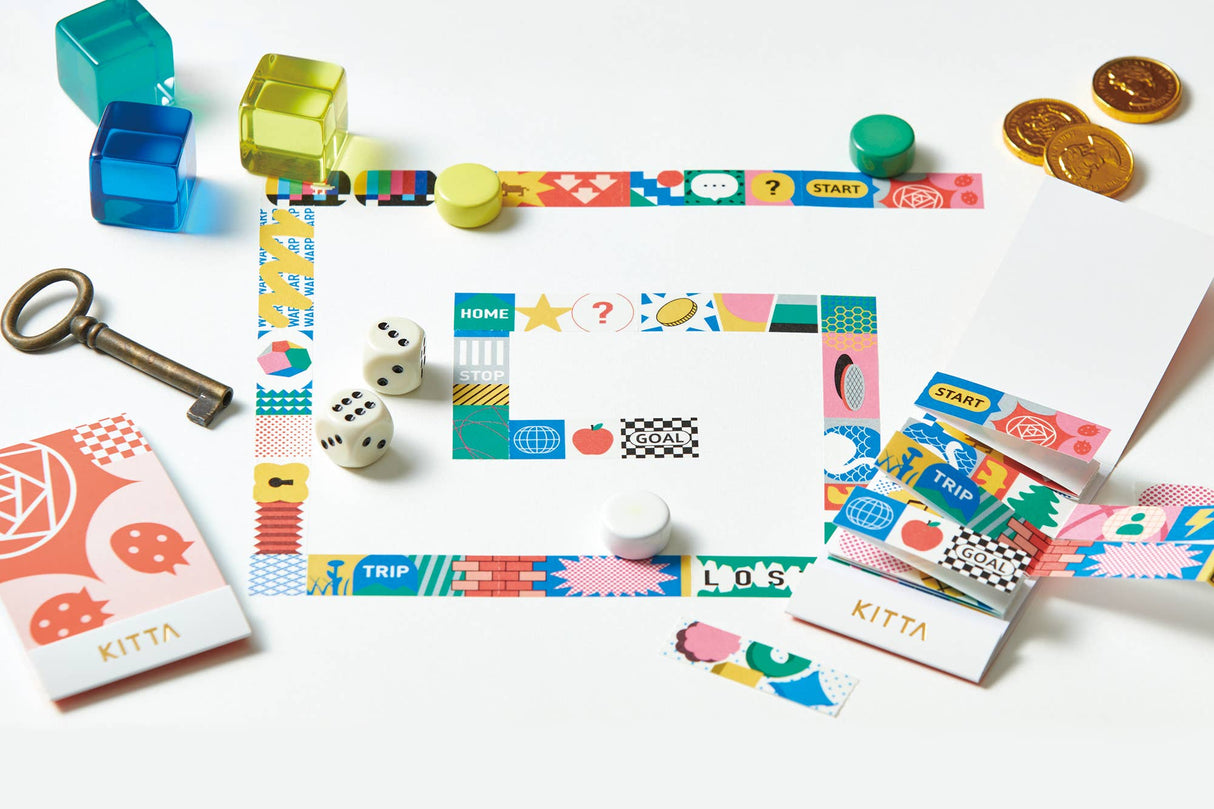 KITTA Portable Washi Decorative Tape - Jabara - Board Game