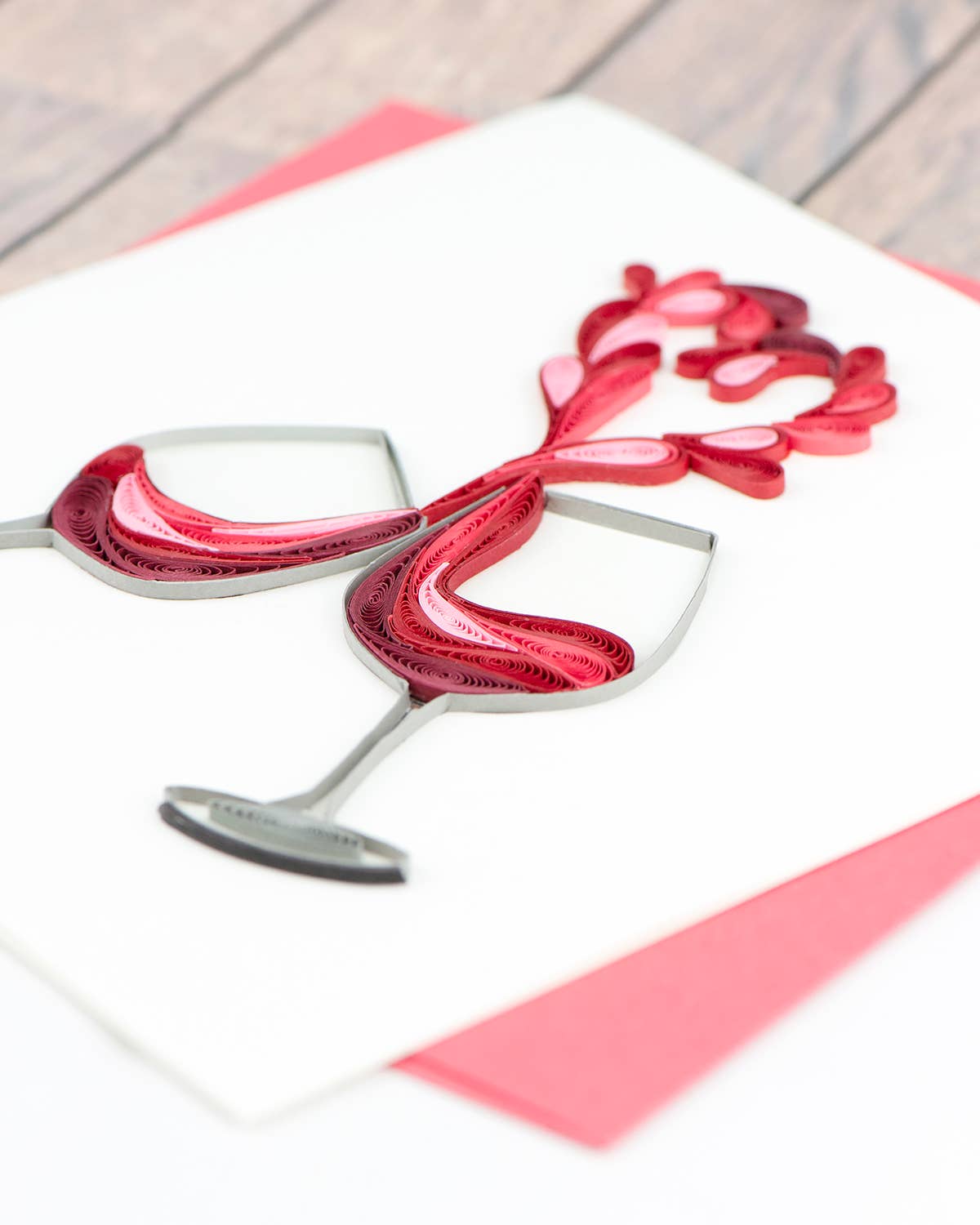 A Toast to Love Quilled Greeting Card