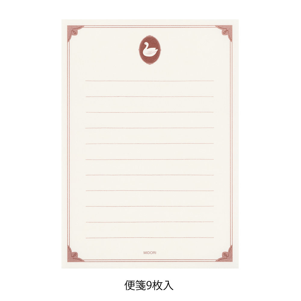 Midori Letter Set - Collage Bird