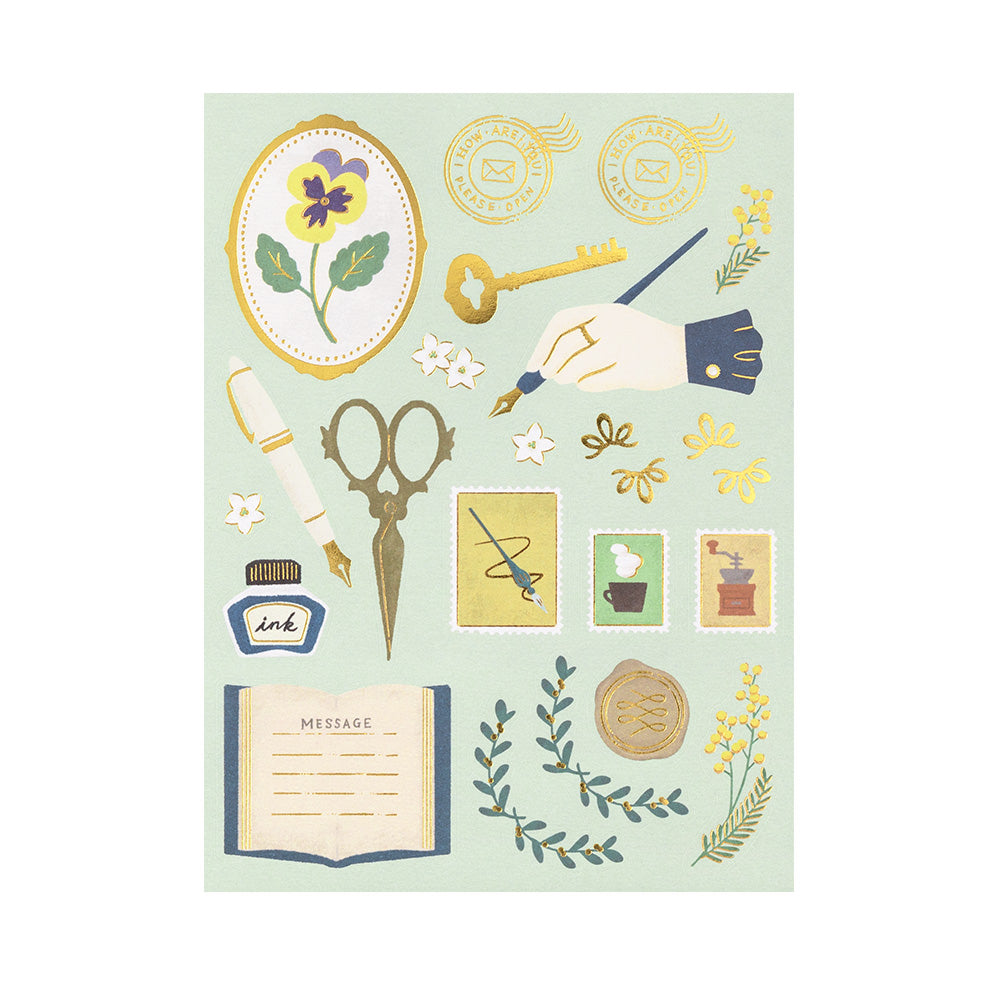 Midori Letter Set - Collage Stationery