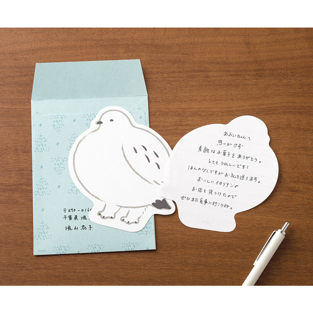 Midori Letter Set - Die-Cut Grouse