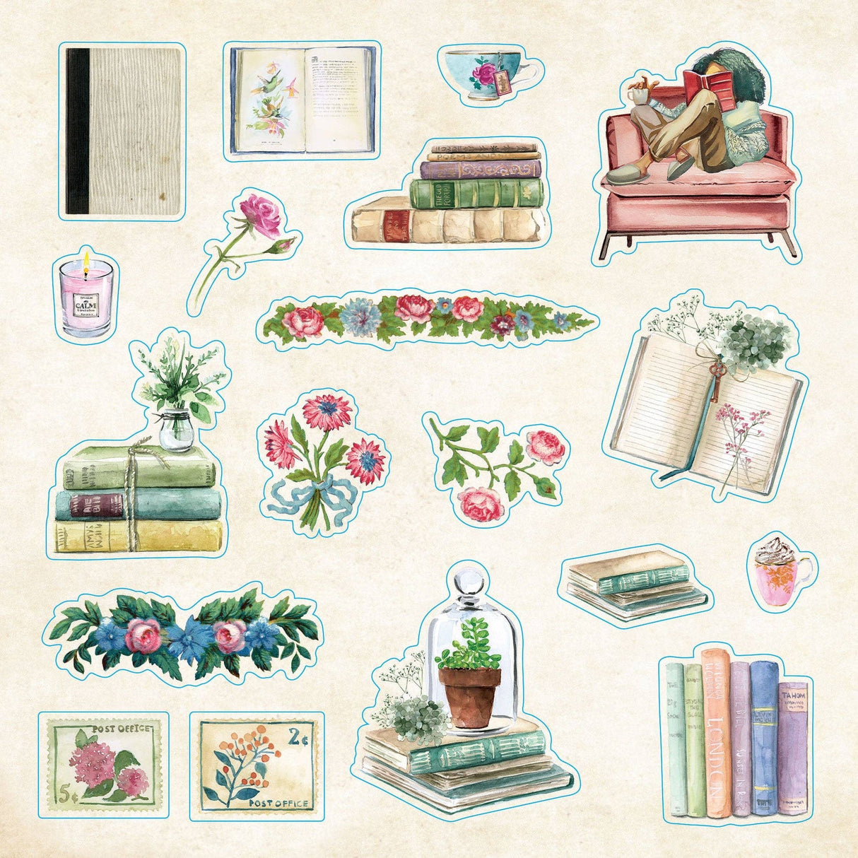 Bibliophilia Ephemera Sticker Book