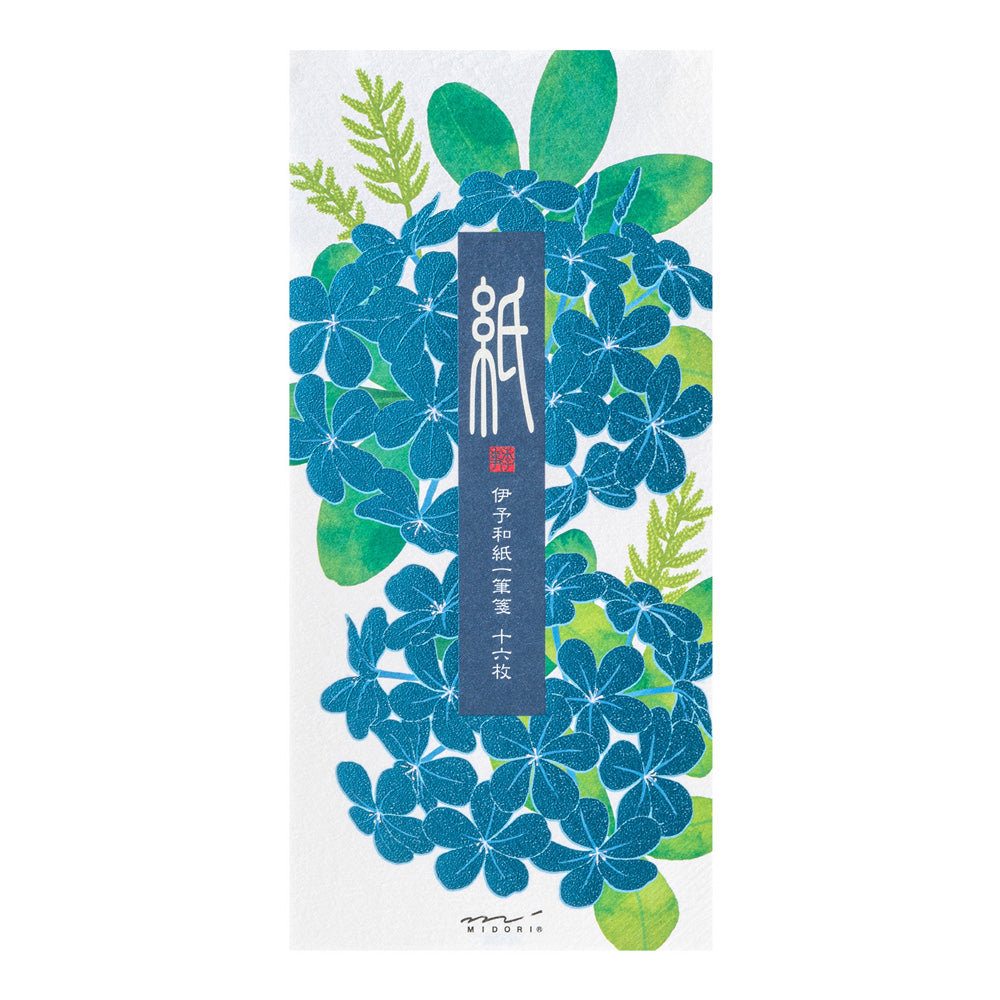 Midori Message Letter Pad - Plumbago